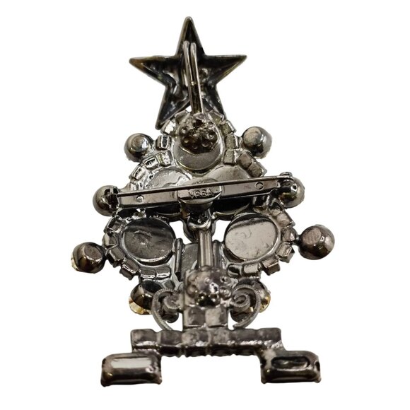 Vintage VRBA Mini Christmas Tree Brooch (A8637) - Picture 7 of 9